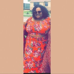 Two Piece Stretchy Skirt Set